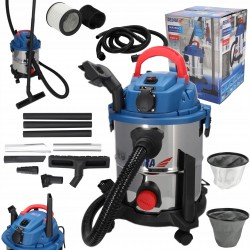 DEDRA ODKURZACZ DO PRACY NA MOKRO I SUCHO 1600W 5w1 GIPS/POPIÓŁ/DMUCHAWA