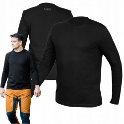 NEO KOSZULKA DŁUGI RĘKAW CZARNA BAWEŁNIANA Longsleeve CE 81-691 ROZMIAR S