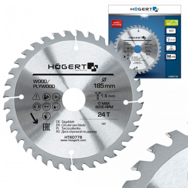 HOEGERT TARCZA PILARSKA 185x24Tx30 HT6D778