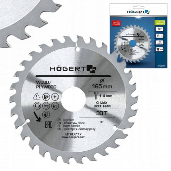 HOEGERT TARCZA PILARSKA 165x30Tx30 HT6D777