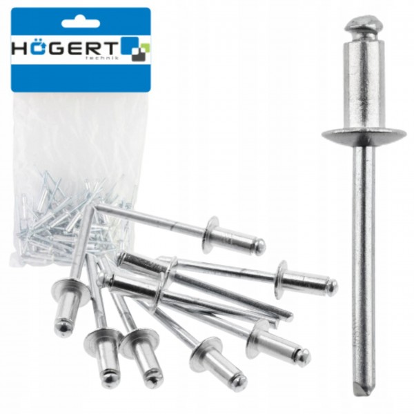HOEGERT ZESTAW NITY 4,8×10mm 50 SZTUK ALUMINIUM-STAL HT2C168 HOEGERT ZESTAW NITY 4,8×10mm 50 SZTUK ALUMINIUM-STAL HT2C168
