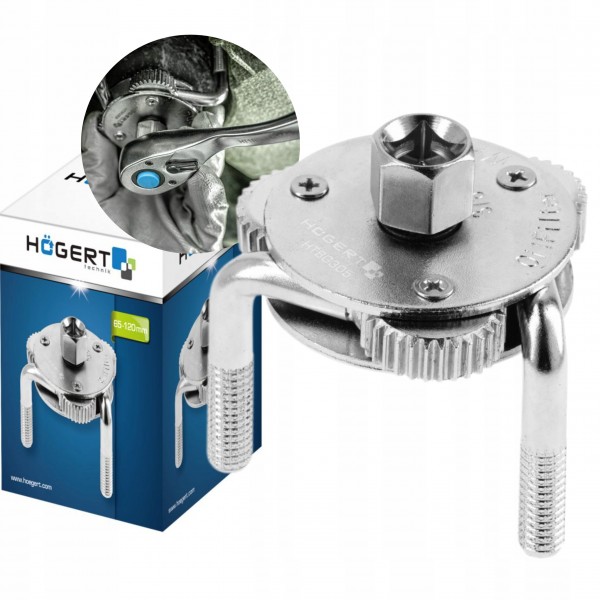 HOEGERT UNIWERSALNY AUTOMATYCZNY KLUCZ DO FILTRA OLEJU 65-120mm HT8G305 HOEGERT UNIWERSALNY AUTOMATYCZNY KLUCZ DO FILTRA OLEJU 65-120mm HT8G305
