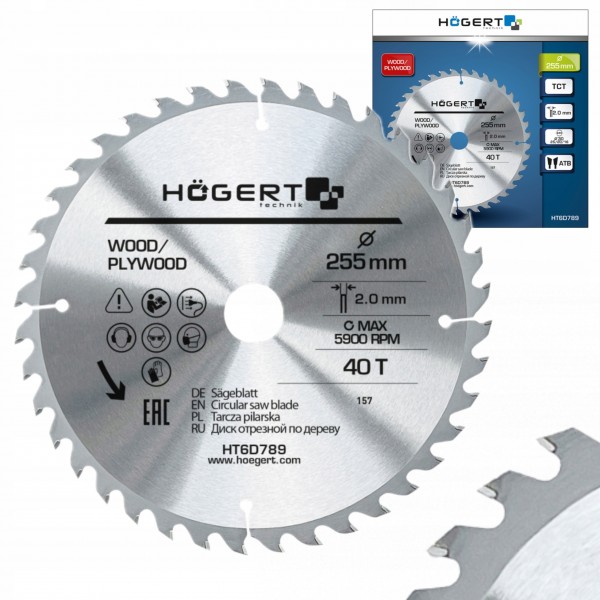 HOEGERT TARCZA PILARSKA 255x40Tx30 HT6D789