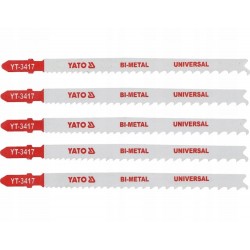 BRZESZCZOT DO WYRZYNARKI BIMETAL, TYP T, 10-5 TPI, DO DREWNA I METALU 5SZT