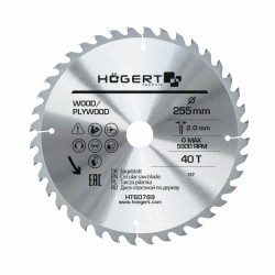 HOEGERT TARCZA PILARSKA 255x40Tx30 HT6D789