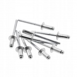 HOEGERT ZESTAW NITY 4,8×15mm 50 SZTUK ALUMINIUM-STAL HT2C170