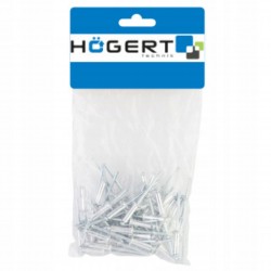 HOEGERT ZESTAW NITY 4×10mm 50 SZTUK ALUMINIUM-STAL HT2C163