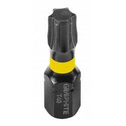 GRAPHITE ZESTAW BITÓW UDAROWYCH TX40 X 25 MM 20 SZTUK BLISTER 56H548