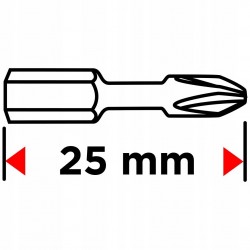 GRAPHITE ZESTAW BITÓW UDAROWYCH TX40 X 25 MM 20 SZTUK BLISTER 56H548