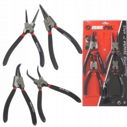 ZESTAW SZCZYPCE DO PIERŚCIENI SEGERA 7'' 180MM 4 ELEMENTY PROSTE M50060