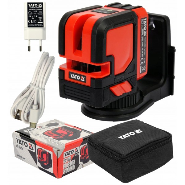 YATO PROFESJONALNY LASER KRZYŻOWY ZIELONY + POKROWIEC YT-30434
