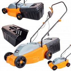 KOSIARKA ELEKTRYCZNA DO TRAWY DUŻA MOC 2500W KOSZ 30L 32CM ZWINNA LEKKA