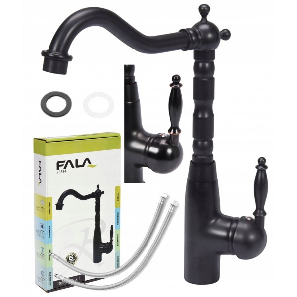 FALA 75834 BATERIA ZLEWOZMYWAKOWA RETRO BLACK 1