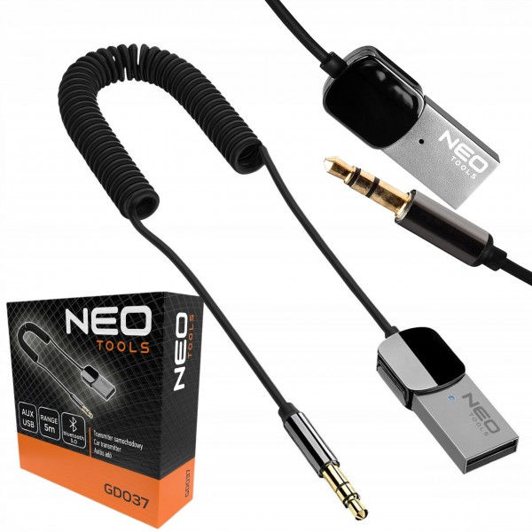 NEO TRANSMITER SAMOCHODOWY AUX-USB GD037 NEO TRANSMITER SAMOCHODOWY AUX-USB GD037