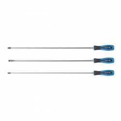 HOEGERT ZESTAW WKRĘTAKÓW DŁUGICH 3SZTUKI 45CM SL8 PH2 PH3 x 450mm HT1S084