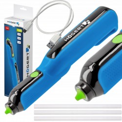 HOEGERT PISTOLET DO KLEJU 4V BEZPRZEWODOWY 7 MM USB-C HT2C102