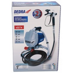 DEDRA AGREGAT MALARSKI HYDRODYNAMICZNY 650W 205BAR WĄŻ 7,5M +AKCES DED7421