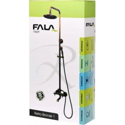 FALA 75829 BATERIA KOLUMNA PRYSZNICOWA RETRO Z DESZCZOWNICĄ