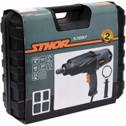 STHOR KLUCZ UDAROWY ELEKTRYCZNY 3/4 800Nm 1100W +NASADKI WALIZKA 57097