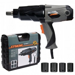 STHOR KLUCZ UDAROWY ELEKTRYCZNY 3/4 800Nm 1100W +NASADKI WALIZKA 57097