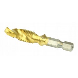 ZESTAW WIERTŁA GWINTUJĄCE 6 ELEMENTÓW M3-M10 1/4" HSS 6 kąt WALIZKA M22332