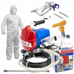 AGREGAT MALARSKI HYDRODYNAMICZNY DEDRA + PRZEDŁUŻKA 50CM 2 DYSZE KOMBINEZON
