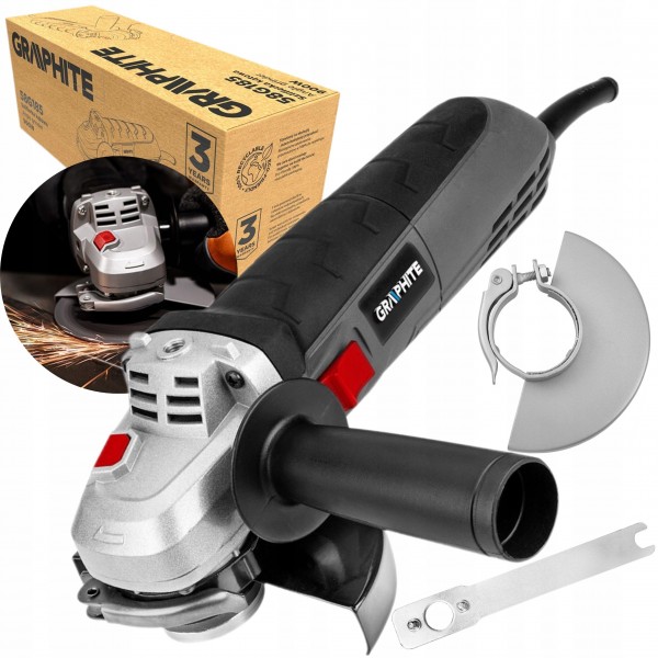 GRAPHITE SZLIFIERKA KĄTOWA POLERKA 900W TARCZA 125mm 3000-12000prm 59G185 GRAPHITE SZLIFIERKA KĄTOWA POLERKA 900W TARCZA 125mm 3000-12000prm 59G185
