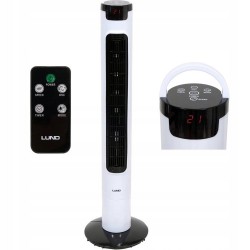 WENTYLATOR KOLUMNOWY LUND 95,5CM 50W WIATRAK PODŁOGOWY STOJĄCY LED +PILOT