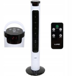 WENTYLATOR KOLUMNOWY LUND 95,5CM 50W WIATRAK PODŁOGOWY STOJĄCY LED +PILOT