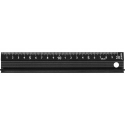 YATO LINIJKA ALUMINIOWA Z PROFILEM OCHRONNYM UCHWYTEM 20CM YT-70725