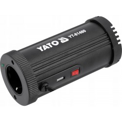 YATO SAMOCHODOWA PRZETWORNICA PRĄDU STAŁEGO NAPIĘCIA 12V/230V 150W ZASILACZ