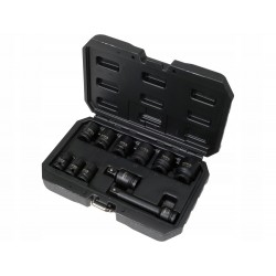 YATO ZESTAW NASADEK UDAROWYCH 11SZT 1/2'' 10-27mm NASADKI UDAROWE YT-10255