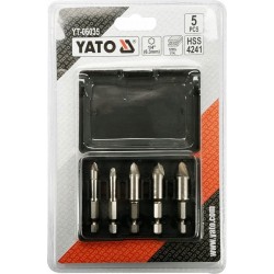 YATO ZESTAW DO WYKRĘCANIA ZERWANYCH ŚRUB 5 SZTUK HSS4241 WALIZKA YT-06035