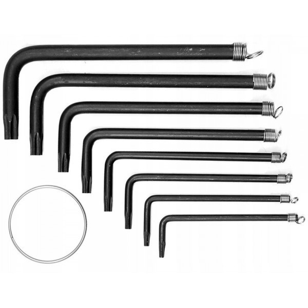 VOREL KOMPLET KLUCZY TORX T10-T40, ZESTAW 8 SZTUK 56600 VOREL KOMPLET KLUCZY TORX T10-T40, ZESTAW 8 SZTUK 56600