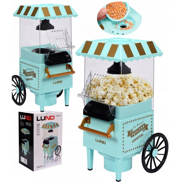 LUND MASZYNKA DO POPCORNU 1200W MASZYNA URZĄDZENIE DOPOPCORNU RETRO 68260 LUND MASZYNKA DO POPCORNU 1200W MASZYNA URZĄDZENIE DOPOPCORNU RETRO 68260