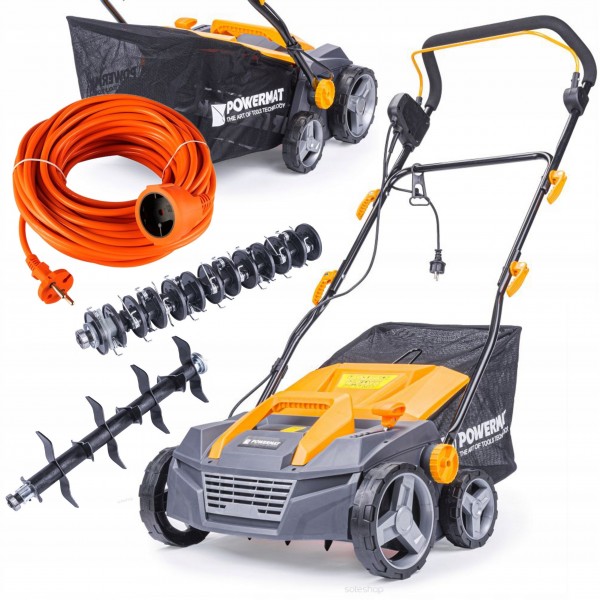 WERTYKULATOR AERATOR ELEKTRYCZNY 3w1 1500W 320mm KOSZ 30L REGULACJA 79734+P WERTYKULATOR AERATOR ELEKTRYCZNY 3w1 1500W 320mm KOSZ 30L REGULACJA 79734+P