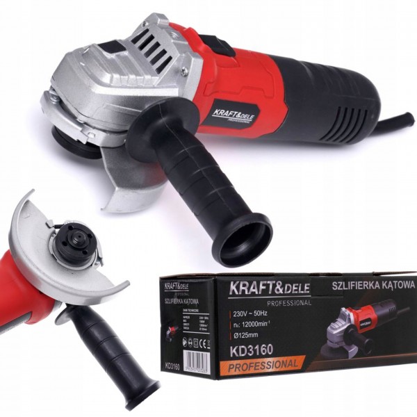 KRAFT&DELE POLERKA SZLIFIERKA KĄTOWA 125mm 1500W 230V 12000r/min KD3160 KRAFT&DELE POLERKA SZLIFIERKA KĄTOWA 125mm 1500W 230V 12000r/min KD3160