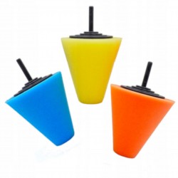 KRAFT&DELE GĄBKI POLERSKIE STOŻEK DO FELG 150MM ZESTAW 3 SZTUK KD1592