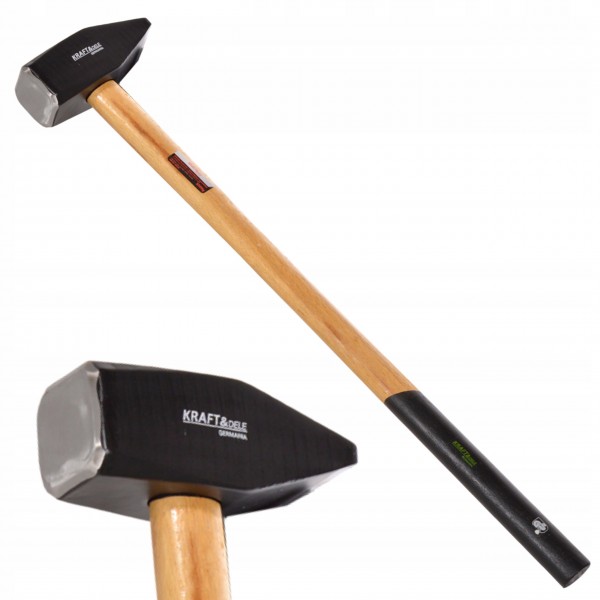 KRAFT&DELE MŁOT BUDOWLANY MASZYNISTY Z DREWNIANĄ RĄCZKĄ 5KG 5000G KD253 KRAFT&DELE MŁOT BUDOWLANY MASZYNISTY Z DREWNIANĄ RĄCZKĄ 5KG 5000G KD253