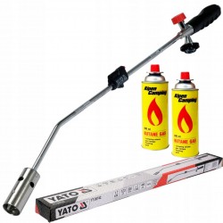 YATO WYPALARKA OPALARKA PALNIK LIŚCI CHWASTÓW 800mm ZAPLANIK PIEZO + 2xGAZ