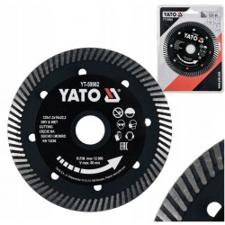 YATO TARCZA DIAMENTOWA DO GRESU KAMIENIA ŻELBETU 125MM BEZ ODPRYSKÓW Y59982