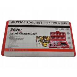 ZESTAW KLUCZY NASADOWYCH BITY ELEMENTÓW KLUCZE NASADOWE TORX 46el SK-046-01