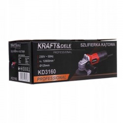 KRAFT&DELE POLERKA SZLIFIERKA KĄTOWA 125mm 1500W 230V 12000r/min KD3160