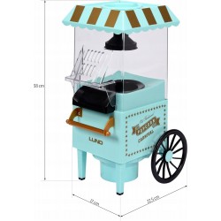LUND MASZYNKA DO POPCORNU 1200W MASZYNA URZĄDZENIE DOPOPCORNU RETRO 68260