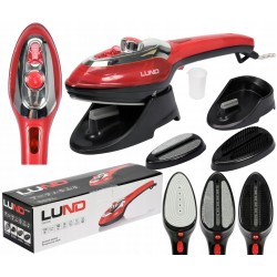 LUND ŻELAZKO PAROWE PAROWNICA RĘCZNA DO UBRAŃ STEAMER 1100W 3w1 2 SZCZOTKI