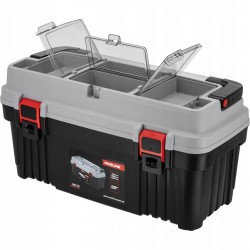 PROLINE SKRZYNKA NARZĘDZIOWA Z 2 KLAMRAMI 25 CALI 586x296x305mm TACKA 35775