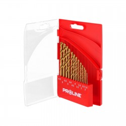 PROLINE KOMPLET WIERTEŁ DO METALU HSSTIN DIN338 13 SZTUK 1.5-6.5MM 77313