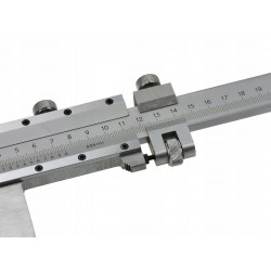 GEKO PRECYZYJNA SUWMIARKA 0-600MM 0,05 JEDNOSZCZĘKOWA WALIZKA DREWNO G01496