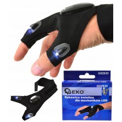 GEKO RĘKAWICA ŚWIETLNA DLA MECHANIKÓW LED REGULOWANE ZAPIĘCIE G02930