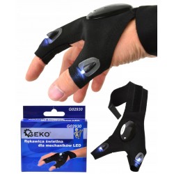 GEKO RĘKAWICA ŚWIETLNA DLA MECHANIKÓW LED REGULOWANE ZAPIĘCIE G02930